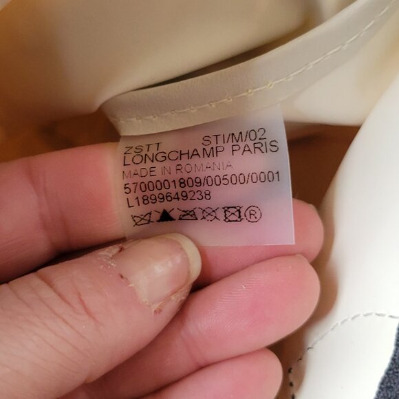 Longchamp Le Pliage Ikat Large Tote Bag | Limited Edition Print | Black Leather - Picture 4 of 6